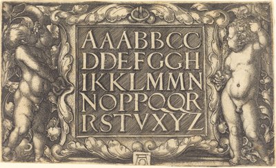 Alfabet autorstwa Heinrich Aldegrever