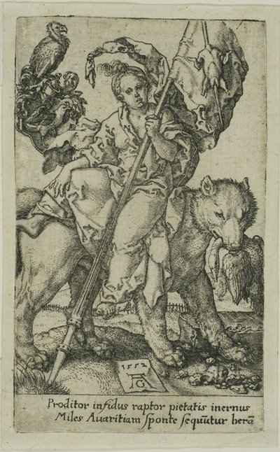 Chciwość, od imadeł autorstwa Heinrich Aldegrever
