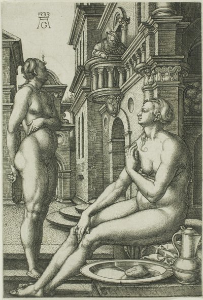 Batszeba w Łaźni autorstwa Heinrich Aldegrever