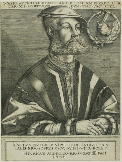 Bernard Knipperdolling autorstwa Heinrich Aldegrever