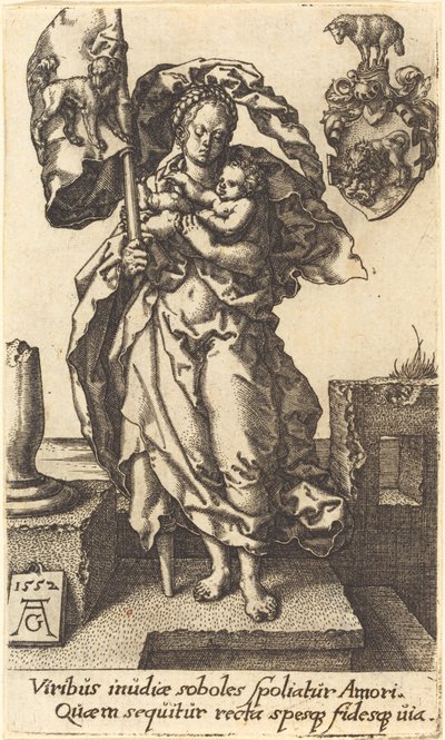 Współczucie, 1552. autorstwa Heinrich Aldegrever