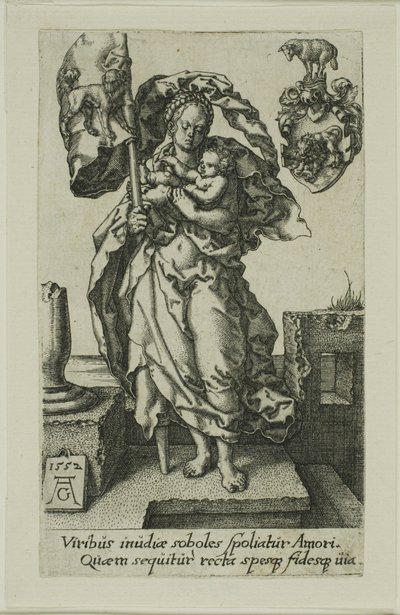 Współczucie z cnót autorstwa Heinrich Aldegrever
