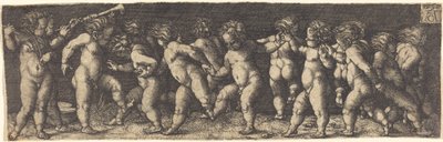 Tańczące dzieci, 1535. autorstwa Heinrich Aldegrever