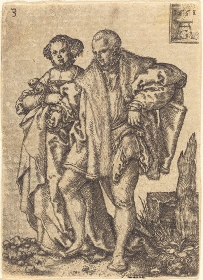 Tańcząca para autorstwa Heinrich Aldegrever