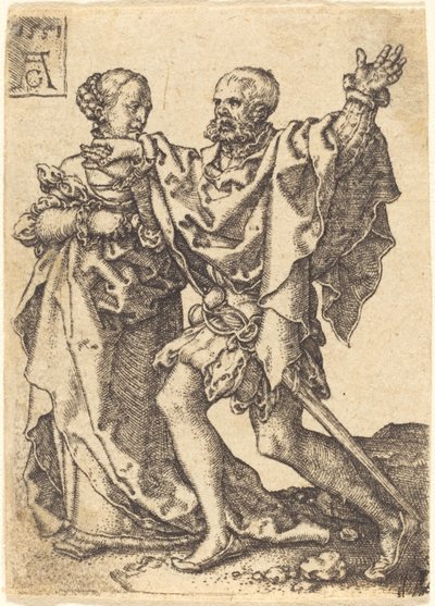 Tańcząca para autorstwa Heinrich Aldegrever