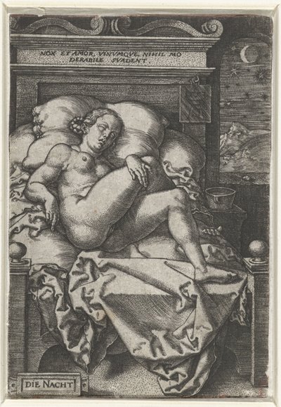 Noc Tamta noc (tytuł na obiekcie) autorstwa Heinrich Aldegrever