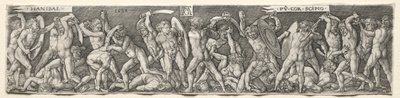 Walczący Hannibal Scypion, 1538. autorstwa Heinrich Aldegrever