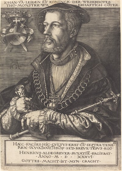 Jan van Leyden autorstwa Heinrich Aldegrever