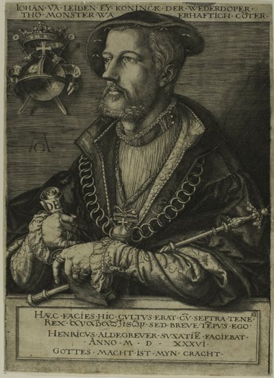 Jan van Leyden autorstwa Heinrich Aldegrever