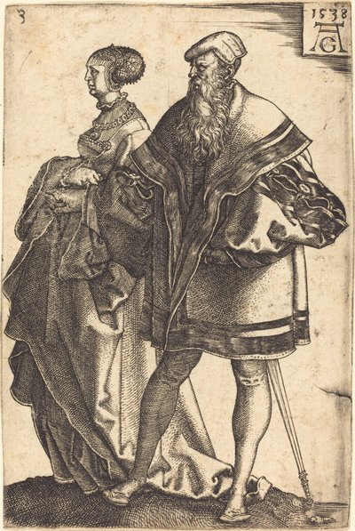 Duże tancerki ślubne autorstwa Heinrich Aldegrever