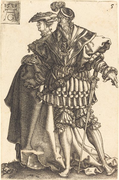 Duże tancerki ślubne autorstwa Heinrich Aldegrever