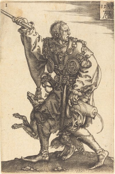 Duże tancerki ślubne, 1538. autorstwa Heinrich Aldegrever