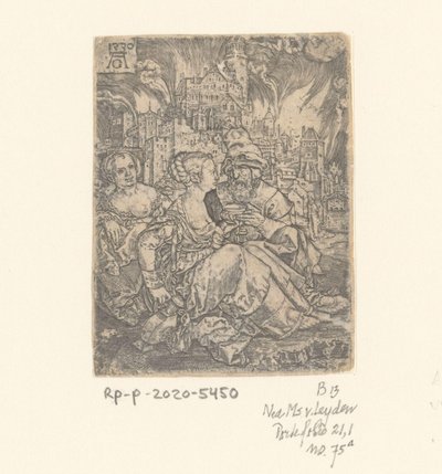 Lot i jego córki autorstwa Heinrich Aldegrever
