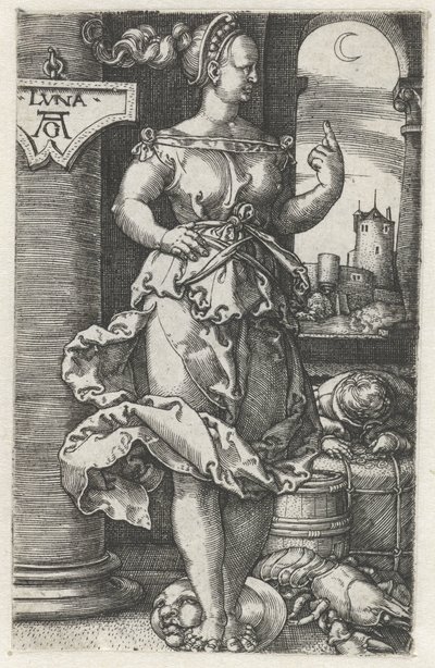 Luna (tytuł na obiekcie) autorstwa Heinrich Aldegrever