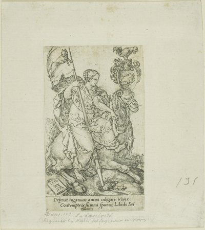 Pożądanie, z cnót i wad autorstwa Heinrich Aldegrever