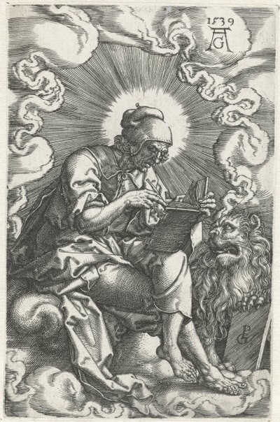 Marcus Czterech Ewangelistów (tytuł serii) autorstwa Heinrich Aldegrever