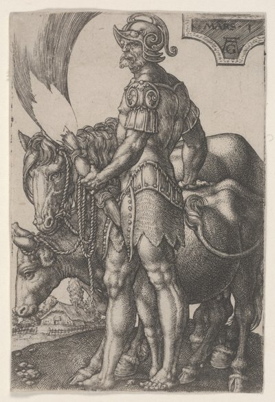 Mars, c.1533 (grawerowanie) autorstwa Heinrich Aldegrever