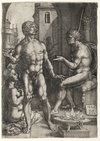 Mucius Saevola autorstwa Heinrich Aldegrever