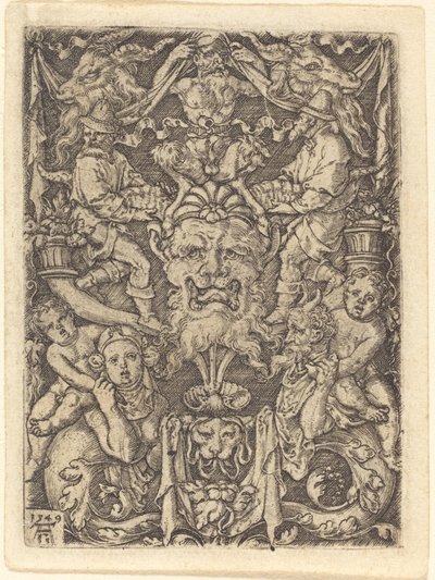 Ozdoba z maską, 1549. autorstwa Heinrich Aldegrever
