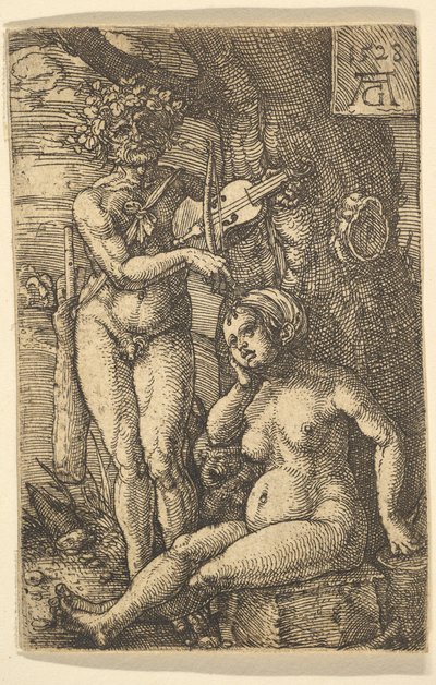 Orfeusz i Eurydyka, 1528. autorstwa Heinrich Aldegrever