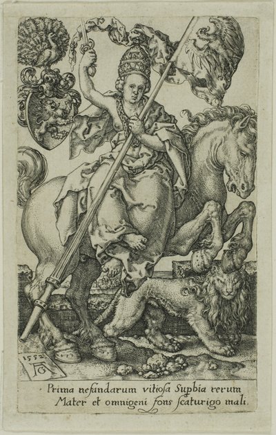Duma, z wad autorstwa Heinrich Aldegrever