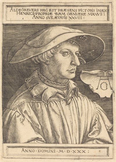 Autoportret autorstwa Heinrich Aldegrever