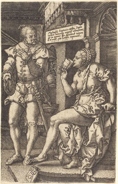 Sofonisba, 1553. autorstwa Heinrich Aldegrever