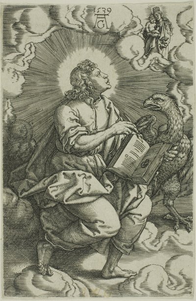Św. Jan, z „Czterech Ewangelistów” autorstwa Heinrich Aldegrever