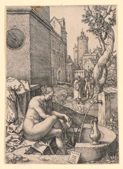 Zuzanna i Starsi autorstwa Heinrich Aldegrever
