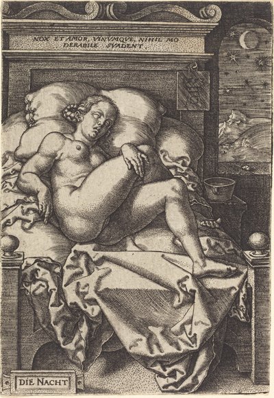 Noc, 1553. autorstwa Heinrich Aldegrever