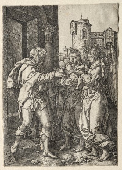 Historia Lota, 1555. autorstwa Heinrich Aldegrever