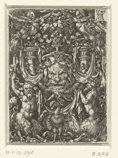 Dekoracja powierzchni z groteskami autorstwa Heinrich Aldegrever