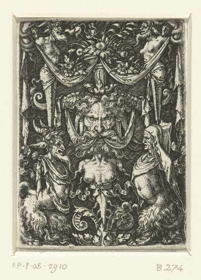 Dekoracja powierzchni z groteskami autorstwa Heinrich Aldegrever