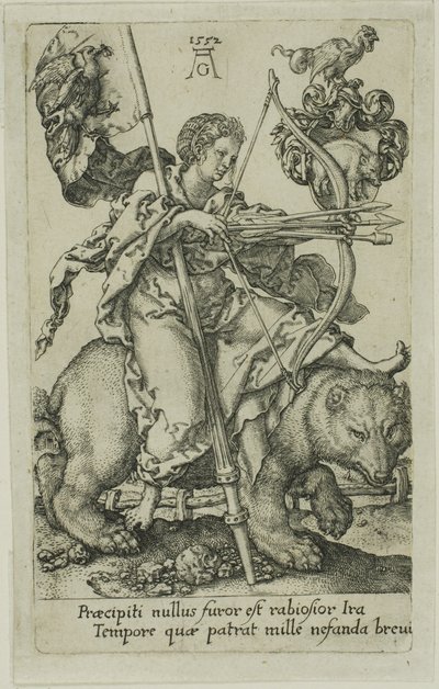 Gniew z wad autorstwa Heinrich Aldegrever