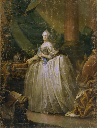 Portret cesarzowej Katarzyny II 1729-1796, 1765 autorstwa Heinrich Buchholz