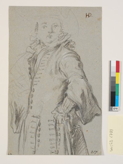 Studium do portretu męskiego, figura 3/4 autorstwa Heinrich Dittmers