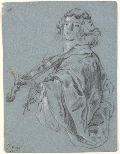 Młody skrzypek autorstwa Heinrich Dittmers