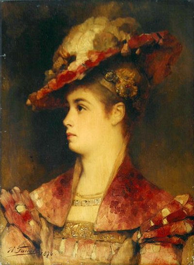Portret kobiety autorstwa Heinrich Faust