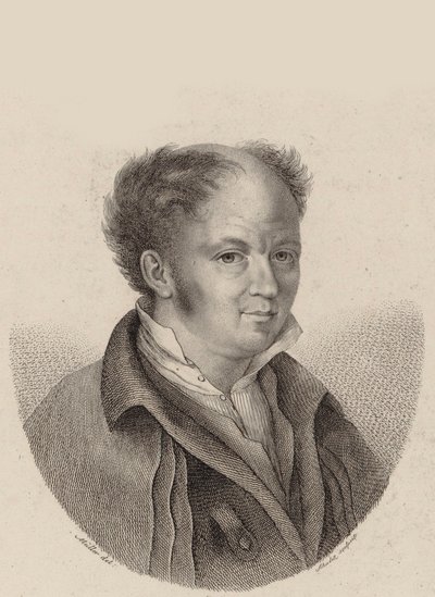Portret kompozytora Gottfrieda Webera 1779-1839 , ok. 1820. autorstwa Heinrich Franz Schalck