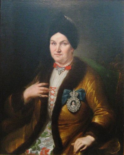 Natalya Demyanovna Razumovskaya, 1746 autorstwa Heinrich Gottlieb Häuser
