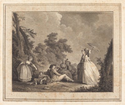 Merkury z Francji autorstwa Heinrich Guttenberg after Nicolas Lavreince