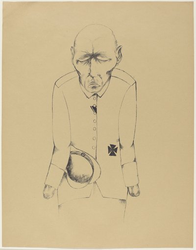 Bezrobotny mężczyzna autorstwa Heinrich Hoerle