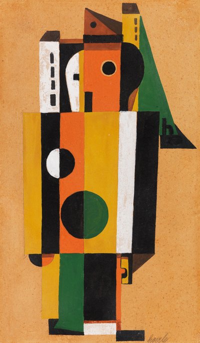 Spotkanie, 1925. autorstwa Heinrich Hoerle