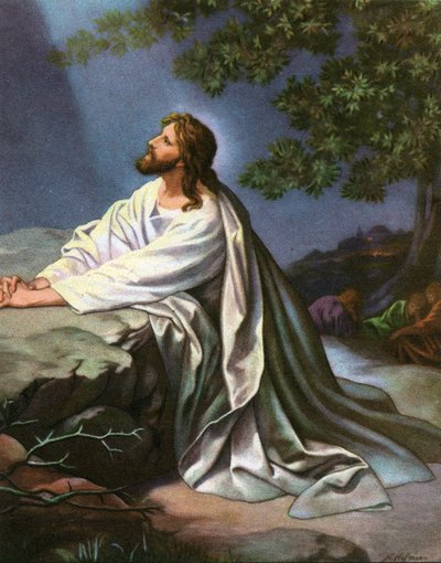 Chrystus w Ogrodzie Getsemani – Heinrich Hofmann autorstwa Heinrich Hofmann