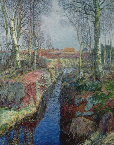 Dopływ z rzeki Moor autorstwa Heinrich Vogeler