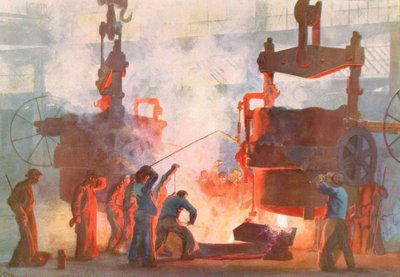 Staliwo w Krupp / H. Kley autorstwa Heinrich Kley