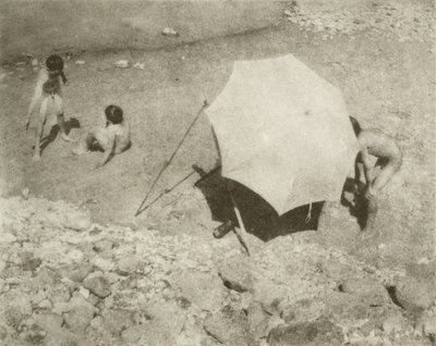 Der Malschirm II, 1909 lub wcześniej, drukowany po 1911 (fotograwiura) autorstwa Heinrich Kuhn