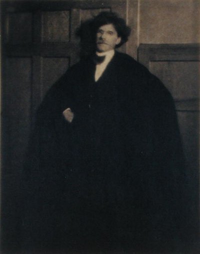 Portret Alfreda Stieglitza (1864-1946) (zdjęcie czarno-białe) autorstwa Heinrich Kuhn