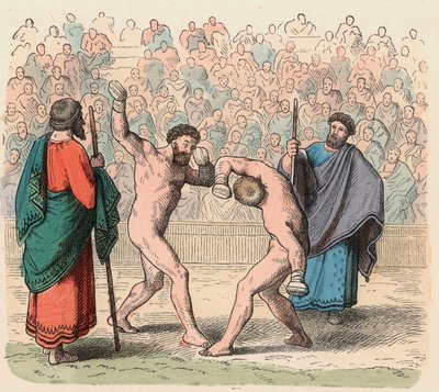 Starożytna Grecja: Bokserki autorstwa Heinrich Leutemann
