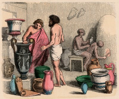 Starożytna Grecja: ceramika autorstwa Heinrich Leutemann